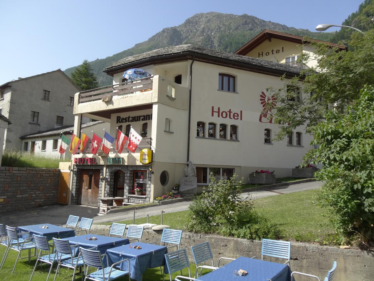 Hotel-Restaurant Grina Simplon Exteriér fotografie